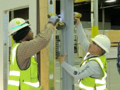 Adolfson & Peterson Construction carpenters learn door, frame and hardware installation from Doorways’ experts.